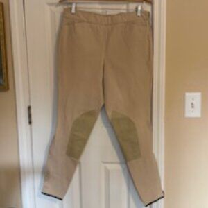 Equestrian - Khaki Trainer's Choice Knee Patch Breeches - 30R